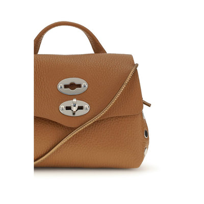 Zanellato Beige Calf Leather Bos Taurus Shoulder Bag