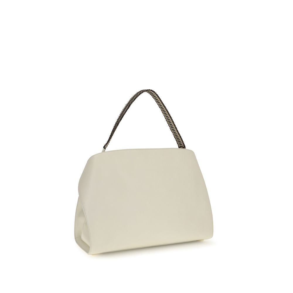 Ferragamo Beige Calf Leather Bos Taurus Shoulder Bag