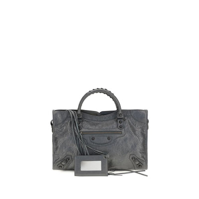 Balenciaga Gray Lamb Ovis Aries Aries Handbag