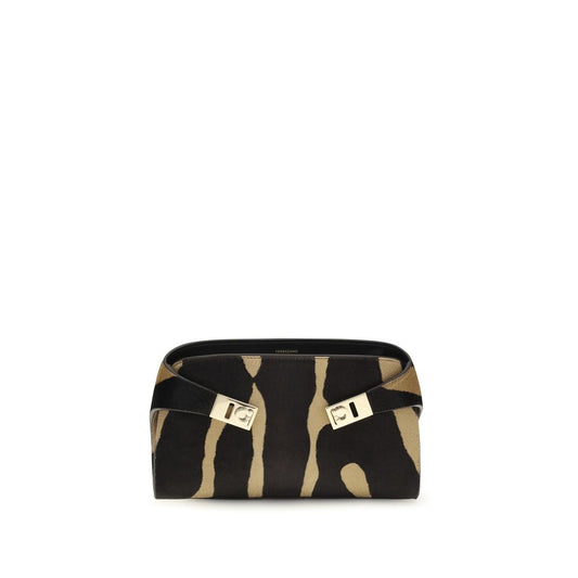 Ferragamo Brown Hair Shoulder Bag