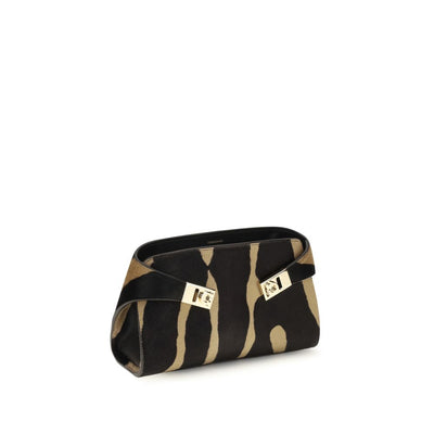 Ferragamo Brown Hair Shoulder Bag