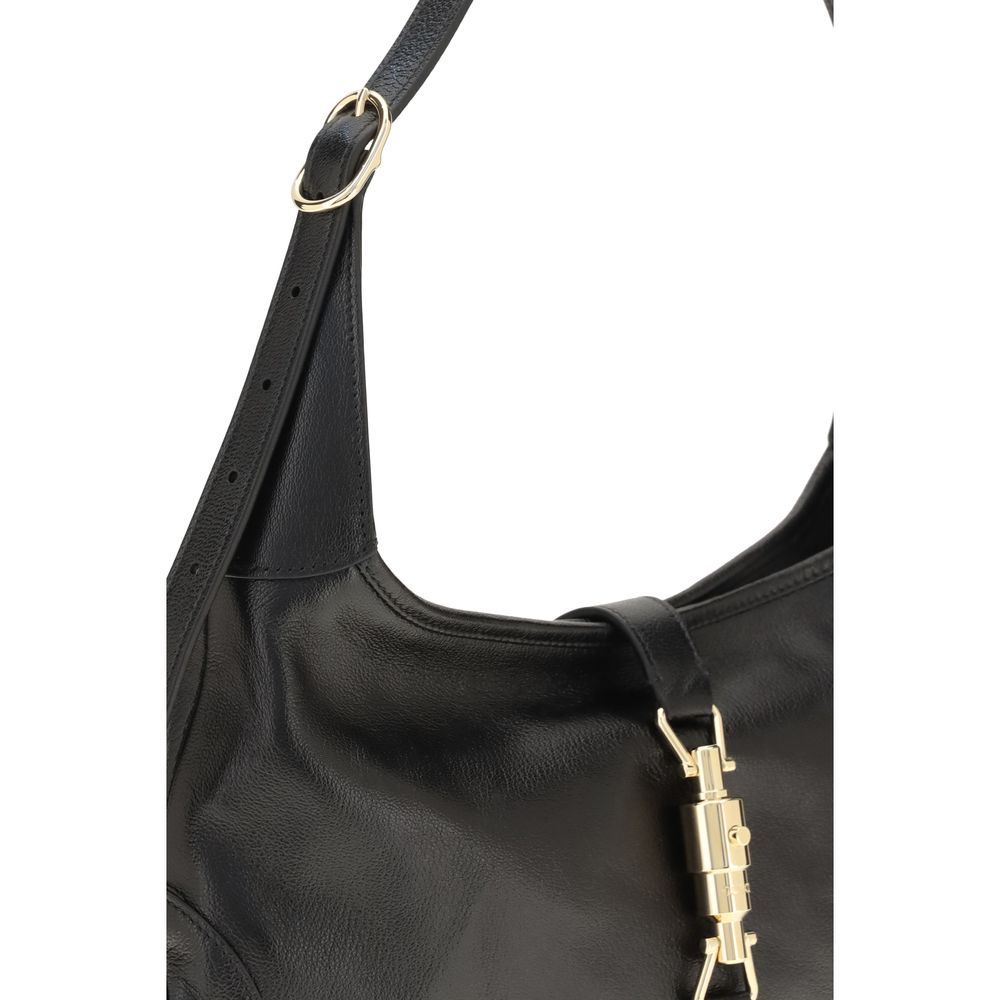 Gucci Jackie 1961 Medium Black Leather Shoulder Bag