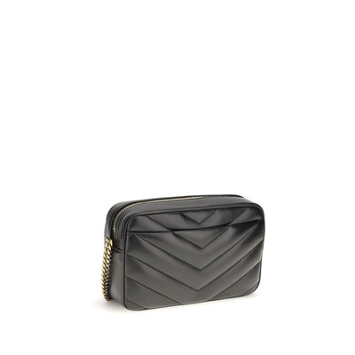 Saint Laurent Black Lamb Ovis Aries Aries Shoulder Bag