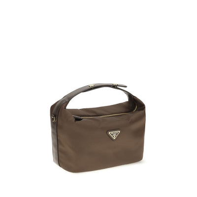 Prada Brown Recycled Polyamide Handbag
