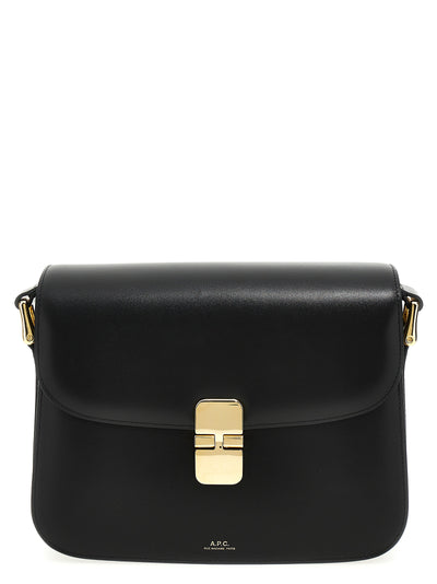 A.P.C. Black Cowhide Crossbody Bag