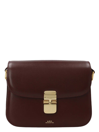 A.P.C. Bordeaux Cowhide Crossbody Bag