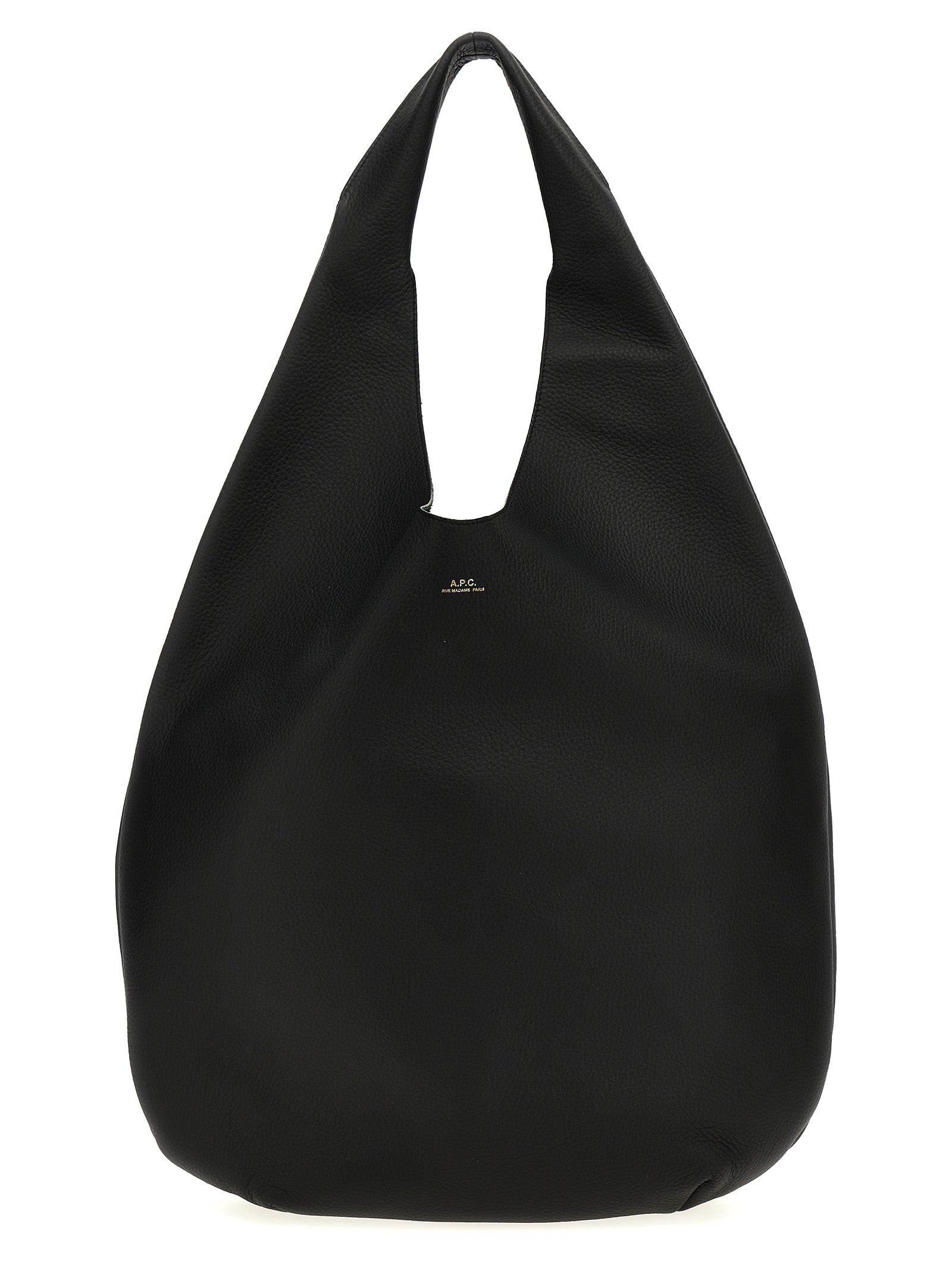 A.P.C. Black Calfskin Shoulder Bag