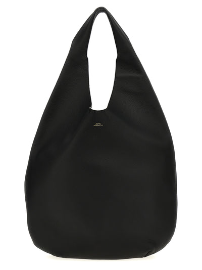 A.P.C. Black Calfskin Shoulder Bag