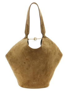 Khaite Brown Calfskin Tote Bag