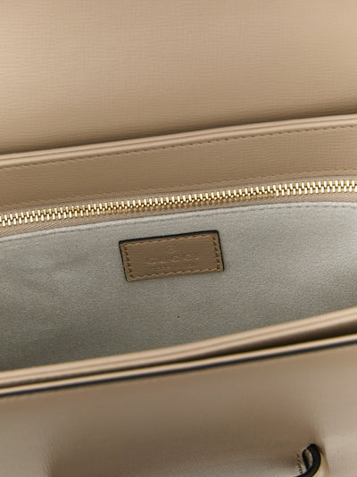 Gucci Beige Calfskin Shoulder Bag