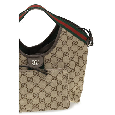 Gucci Beige Fabric Shoulder Bag