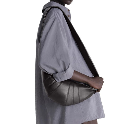 Lemaire Brown Lamb Leather Shoulder Bag