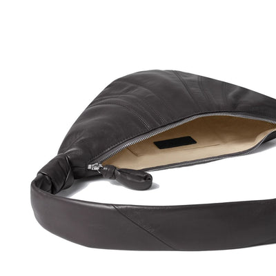 Lemaire Brown Lamb Leather Shoulder Bag