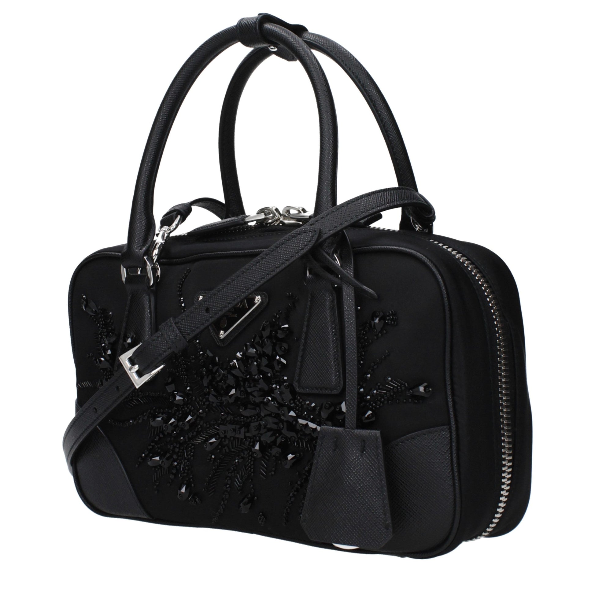 Prada Black Fabric Handbag