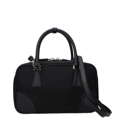 Prada Black Fabric Handbag