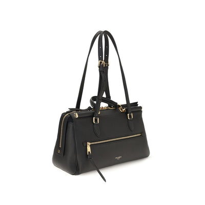 Dolce & Gabbana Black Calf Leather Bos Taurus Shoulder Bag