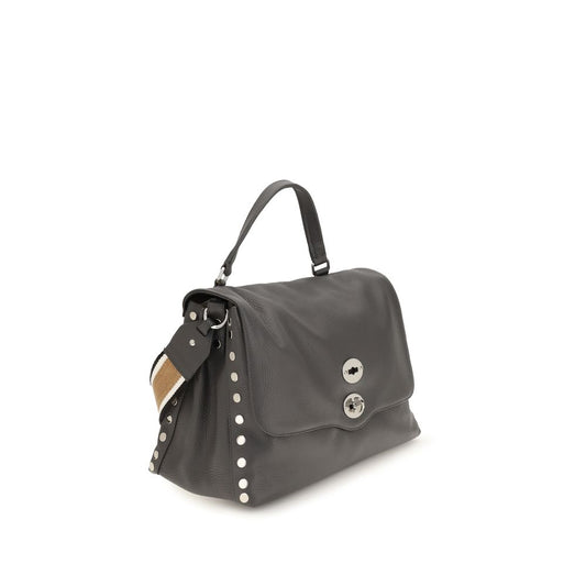 Zanellato Gray Calf Leather Bos Taurus Handbag