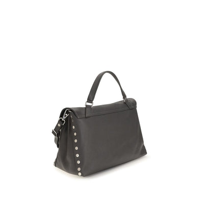 Zanellato Gray Calf Leather Bos Taurus Handbag