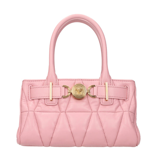 Versace Pink Leather Handbag