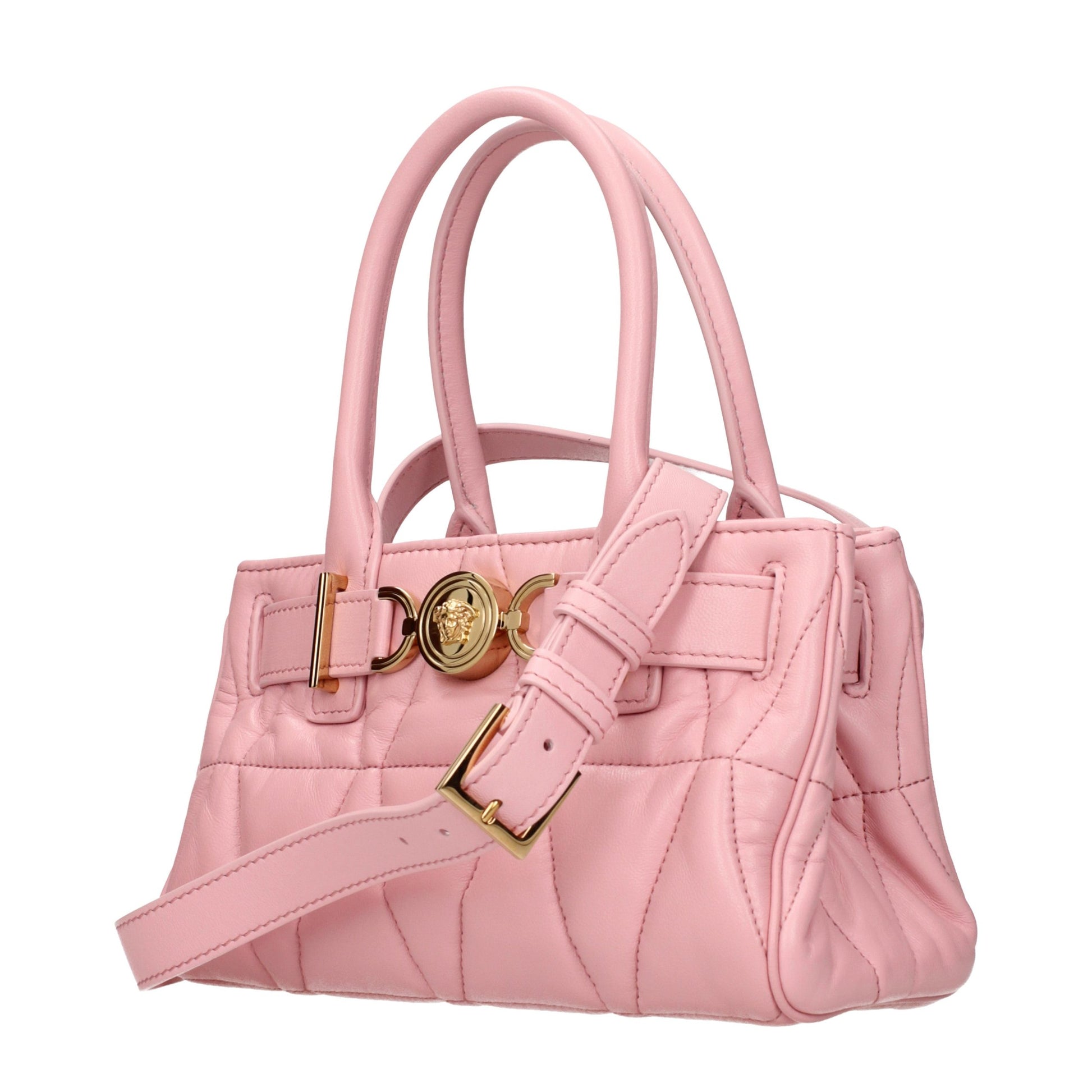 Versace Pink Leather Handbag