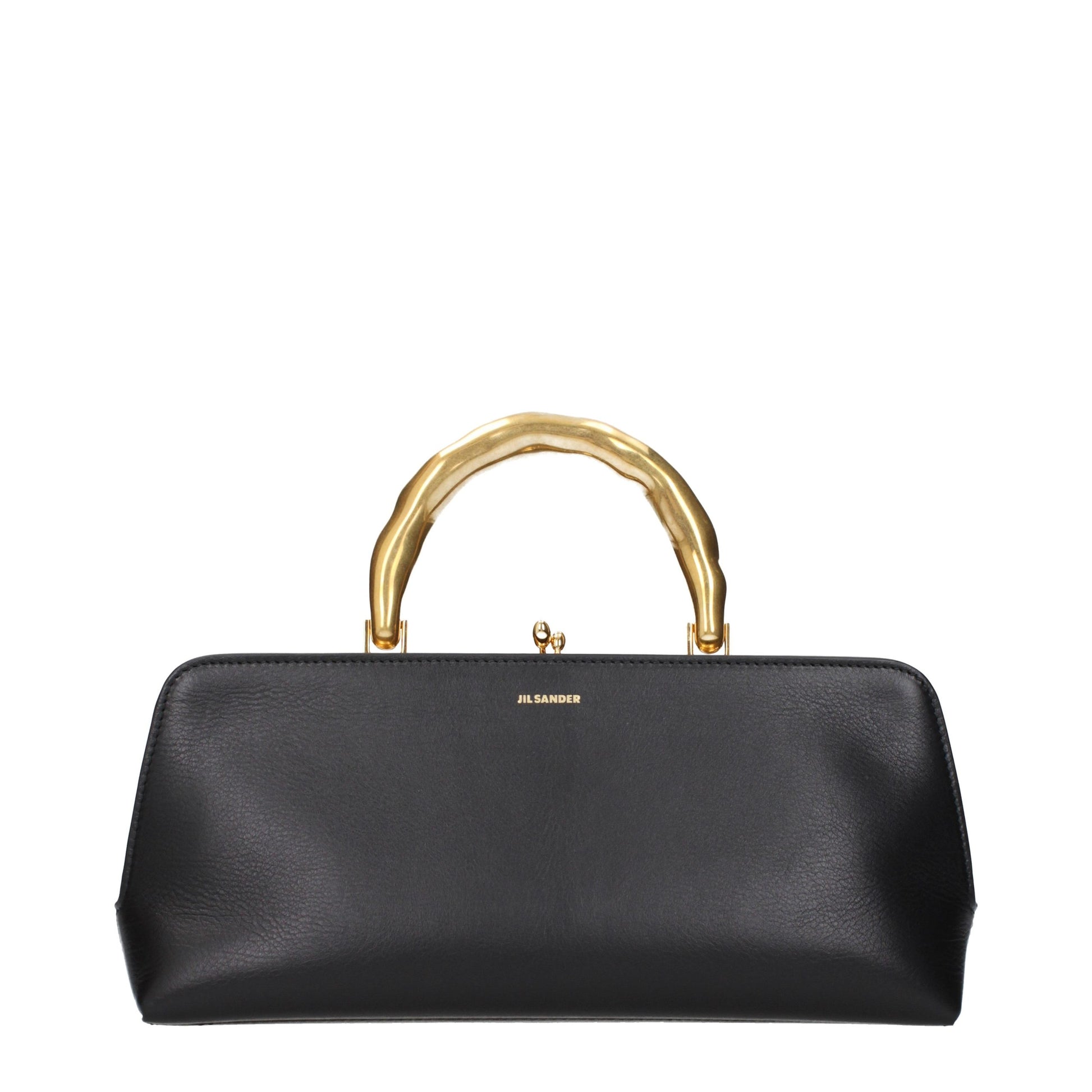 Jil Sander Black Leather Handbag