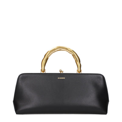 Jil Sander Black Leather Handbag