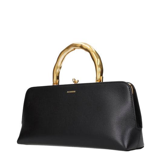 Jil Sander Black Leather Handbag