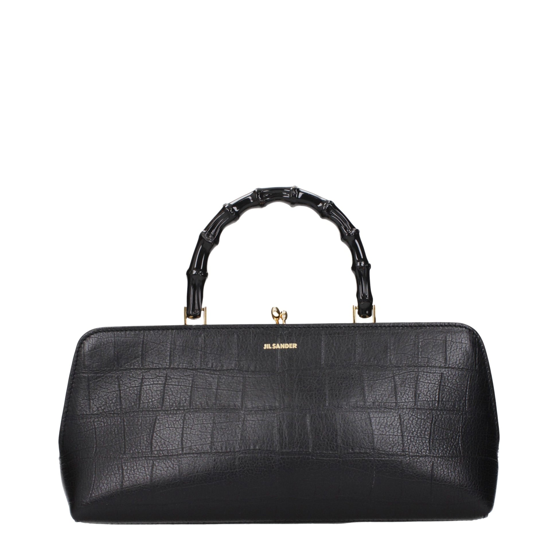 Jil Sander Black Leather Handbag