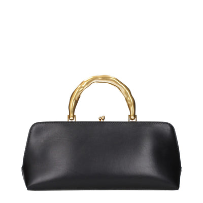 Jil Sander Black Leather Handbag