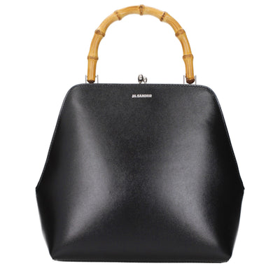 Jil Sander Black Leather Handbag