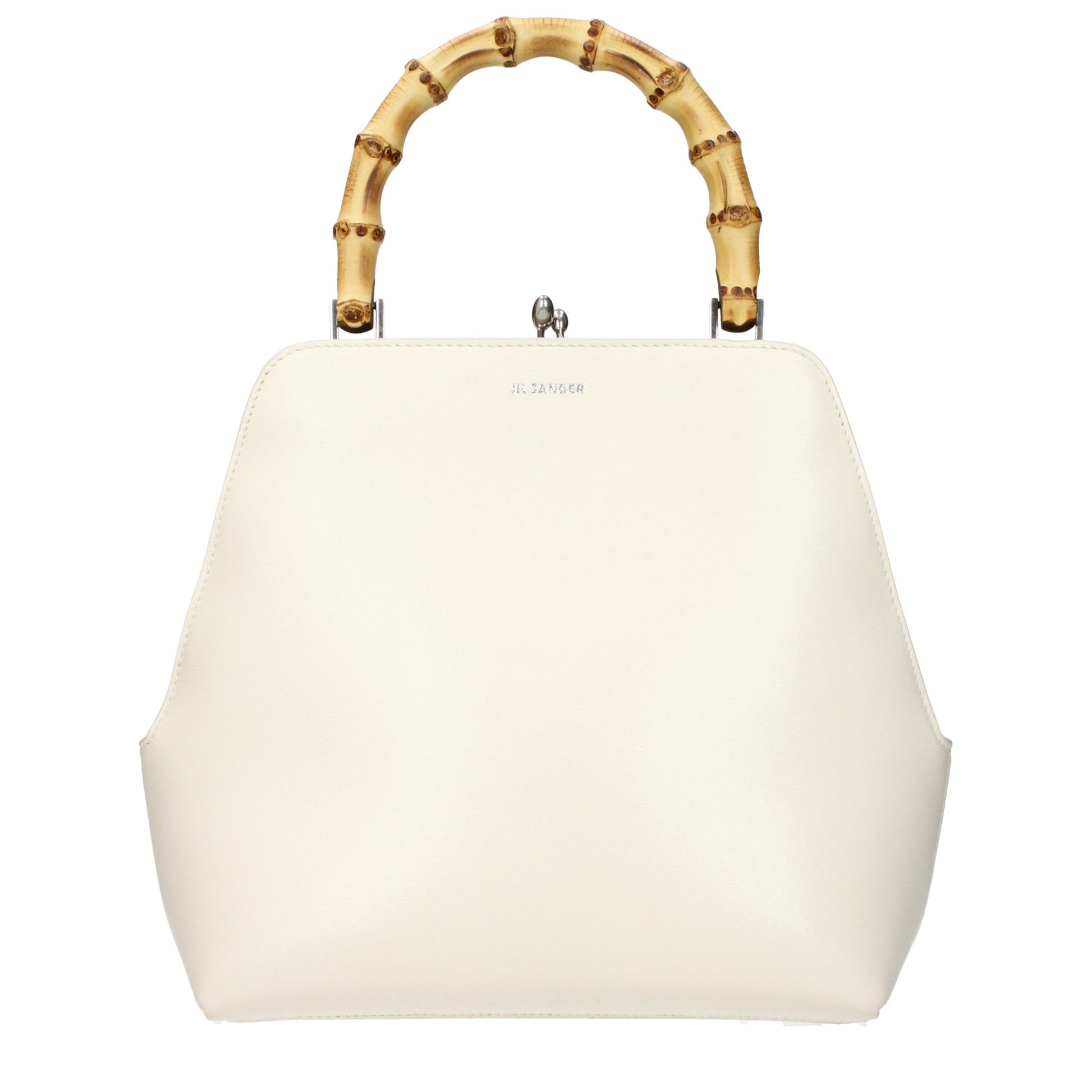 Jil Sander Beige Leather Handbag