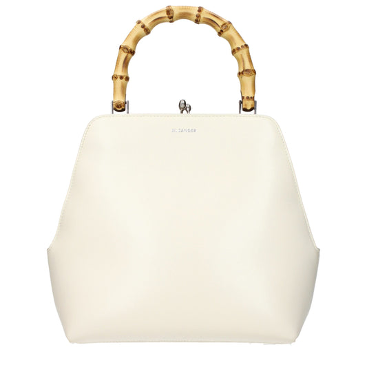Jil Sander Beige Leather Handbag