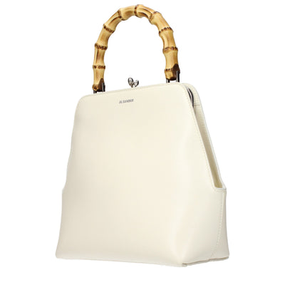 Jil Sander Beige Leather Handbag
