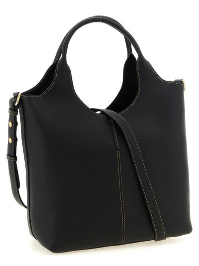 Tod's Black Calfskin Tote Bag