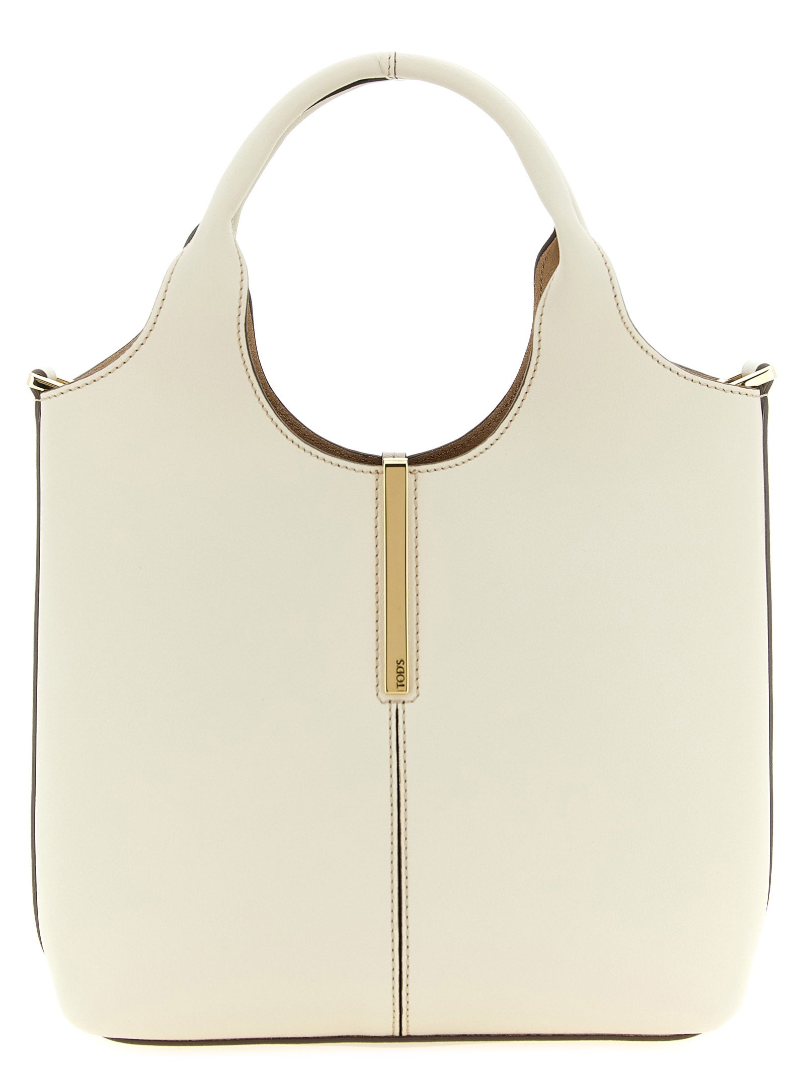 Tod's White Calfskin Tote Bag