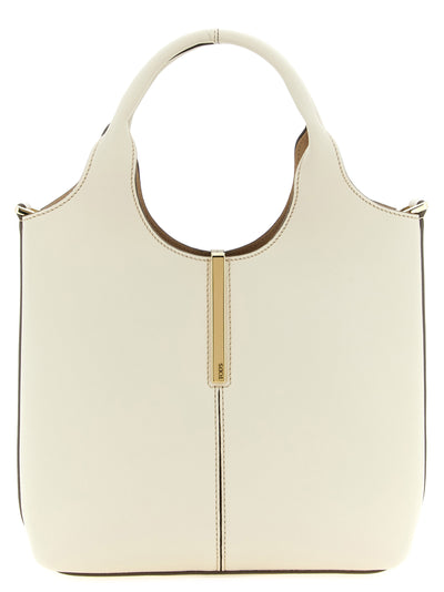 Tod's White Calfskin Tote Bag