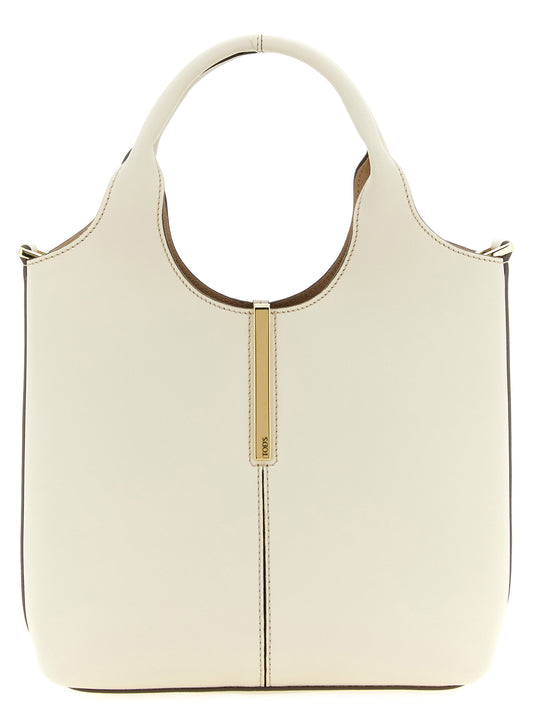 Tod's White Calfskin Tote Bag