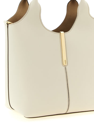 Tod's White Calfskin Tote Bag