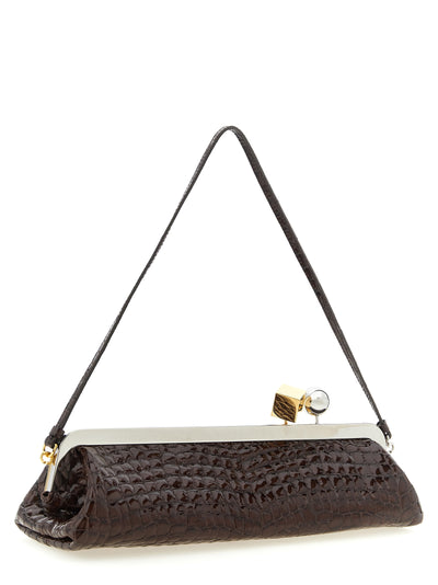 Jacquemus Brown Goatskin Clutch Bag