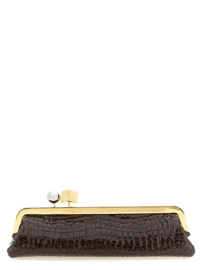 Jacquemus Brown Goatskin Clutch Bag