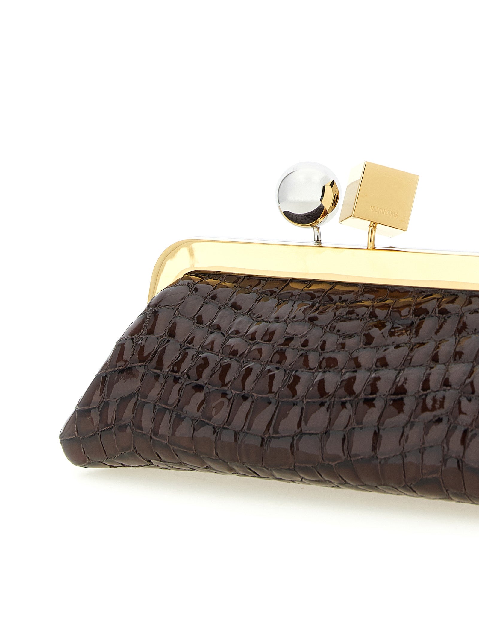 Jacquemus Brown Goatskin Clutch Bag