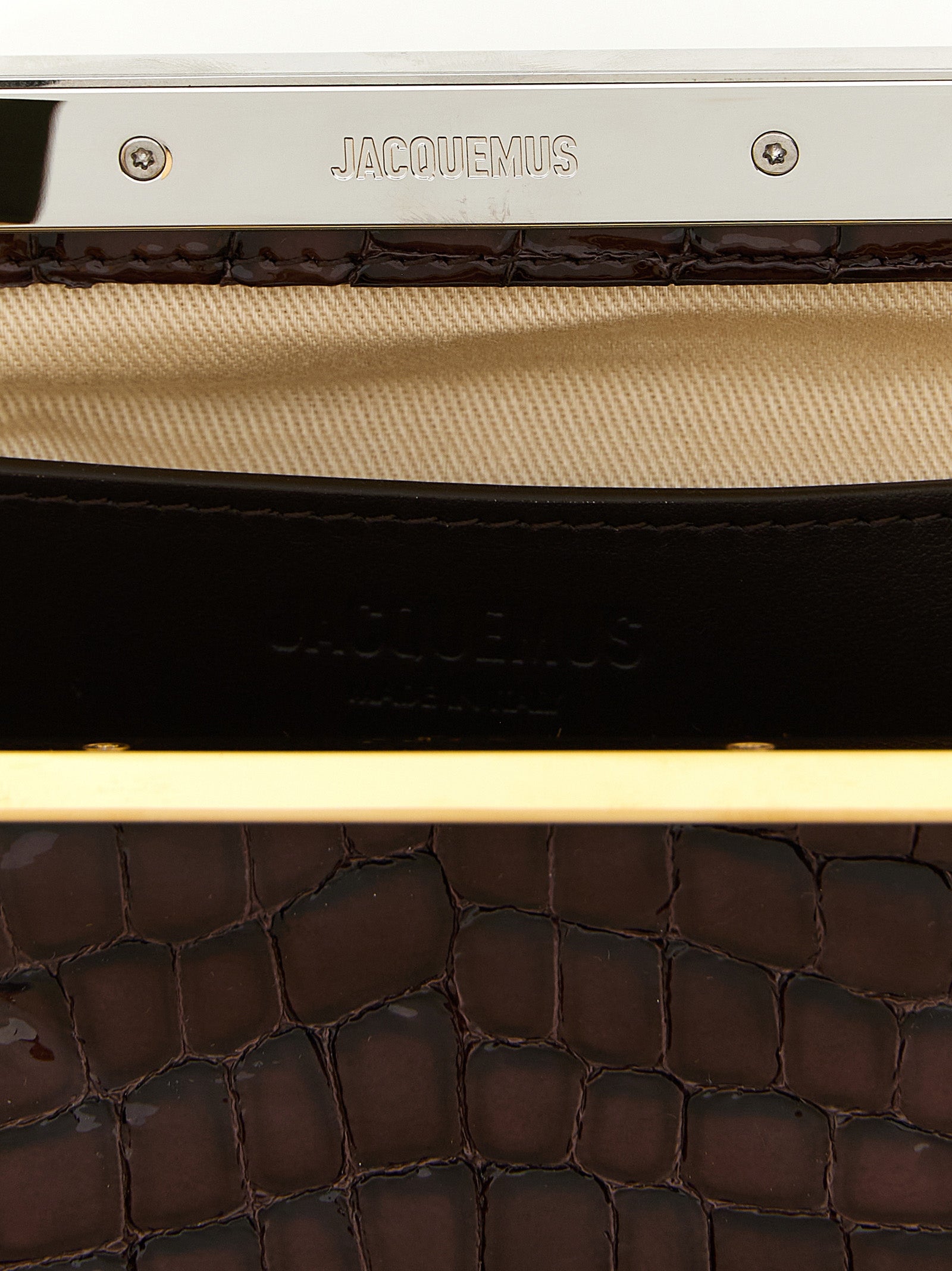Jacquemus Brown Goatskin Clutch Bag
