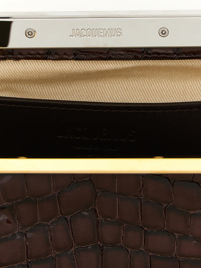 Jacquemus Brown Goatskin Clutch Bag