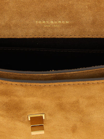 Tory Burch Brown Calfskin Shoulder Bag