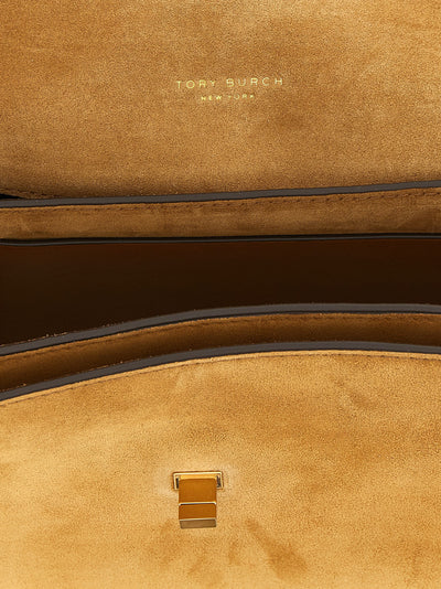 Tory Burch Brown Calfskin Shoulder Bag