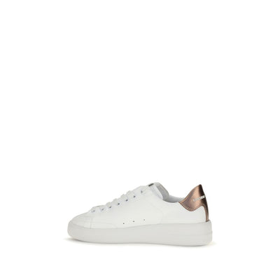 Golden Goose White Calf Leather Bos Taurus Low Top Sneakers