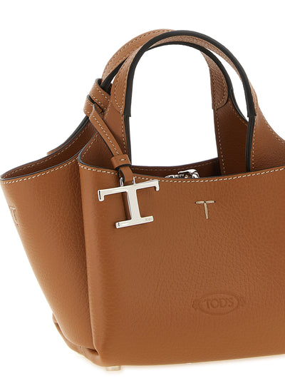 Tod's Brown Calfskin Handbag