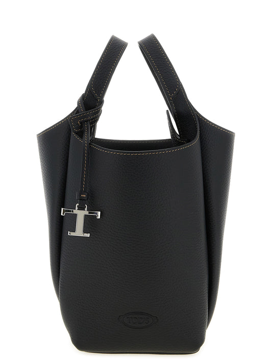 Tod's Black Calfskin Handbag