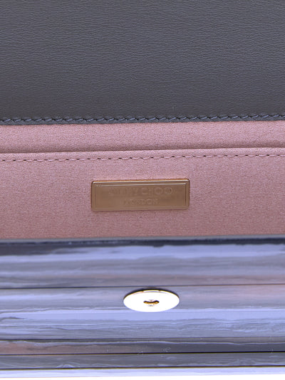 Jimmy Choo Gray Polyester Clutch Bag