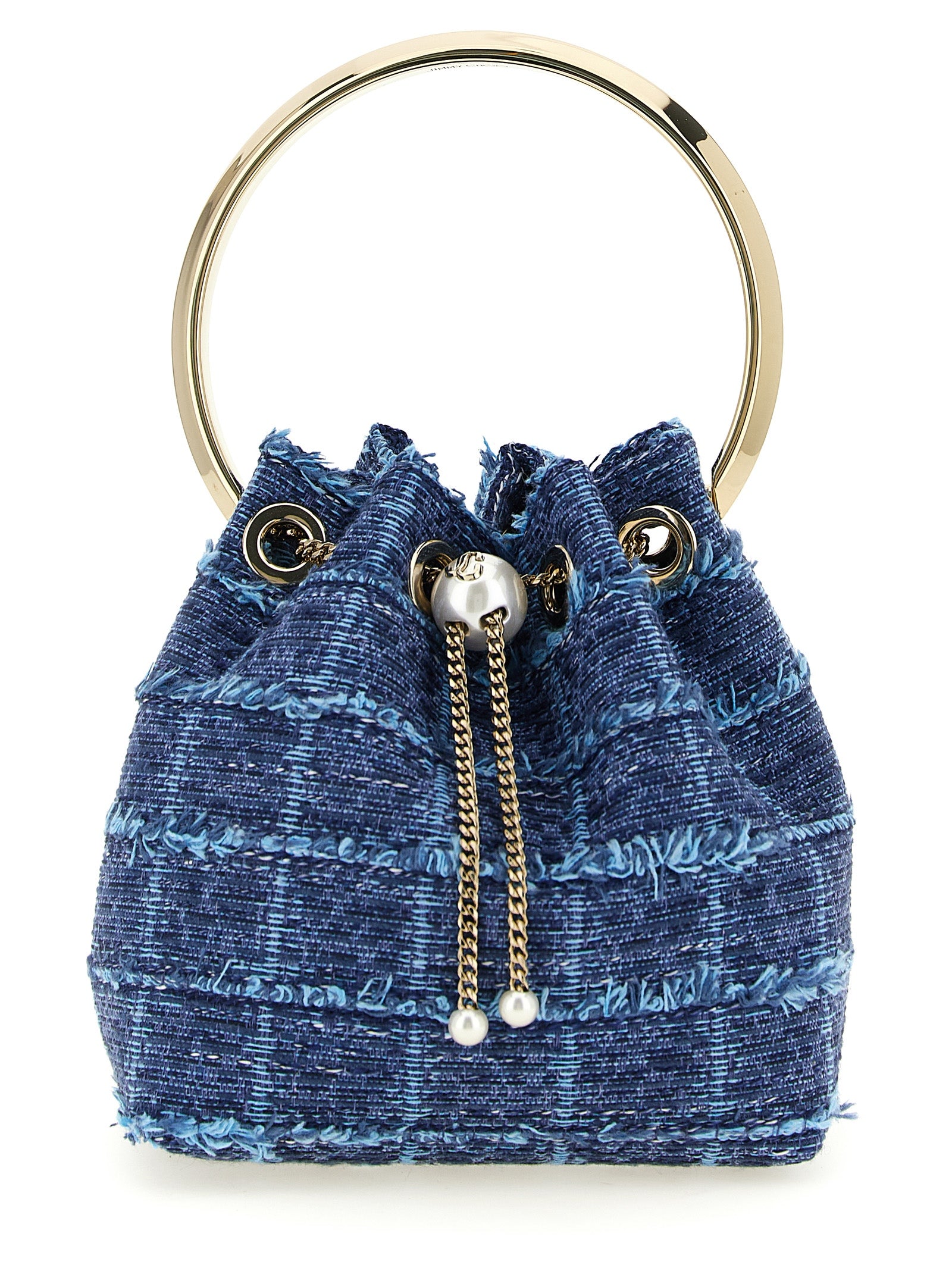 Jimmy Choo Blue Fabric Handbag